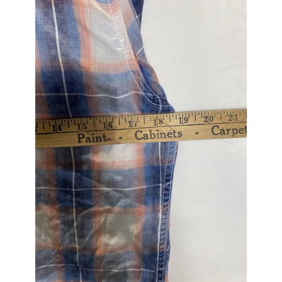BKE Shirt Mens S Plaid Vintage Standard Fit Short Sleeve Pearl Snap Multicolored - Picture 7 of 8
